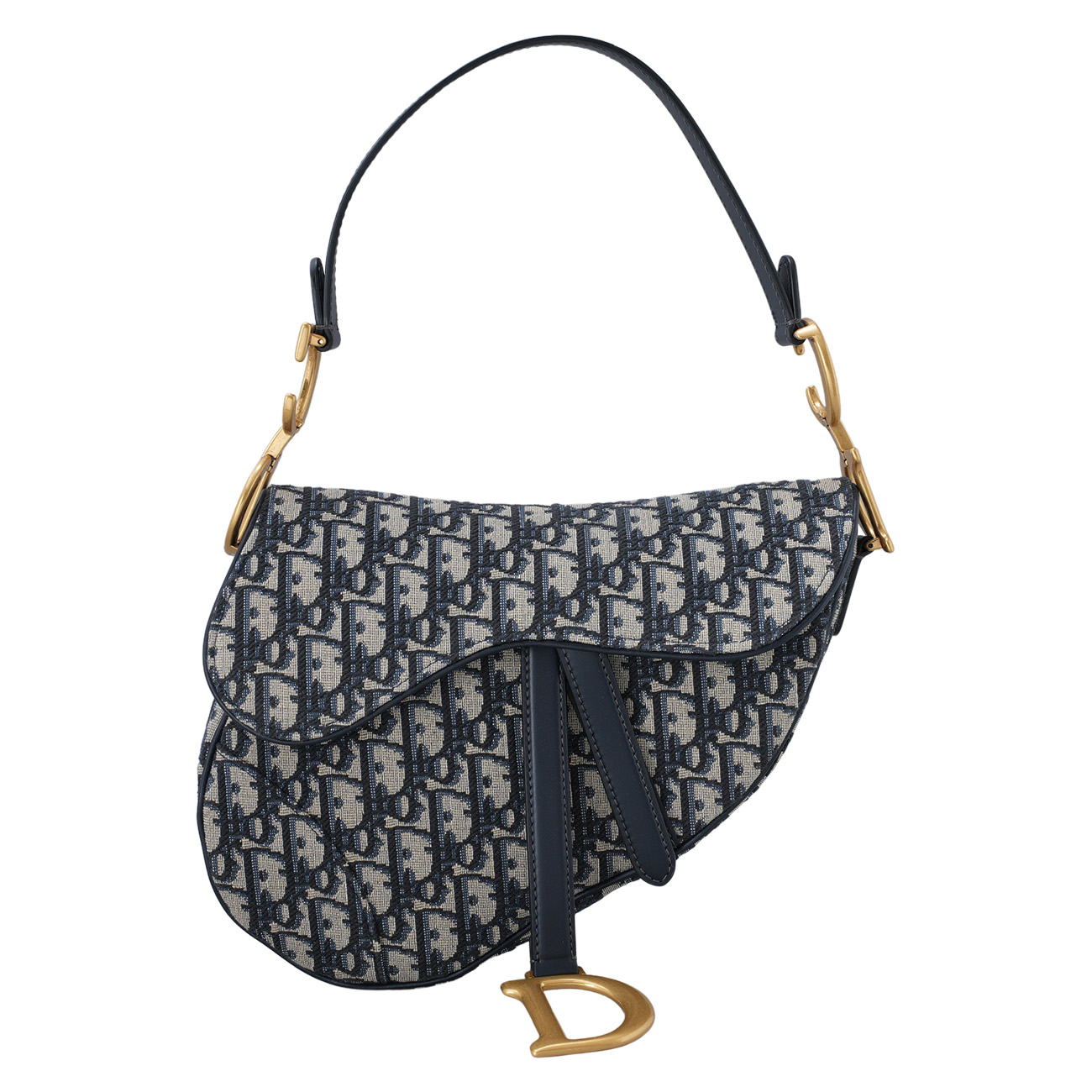 CHRISTIAN DIOR(USED)크리스찬디올 오블리크 새들백 미듐